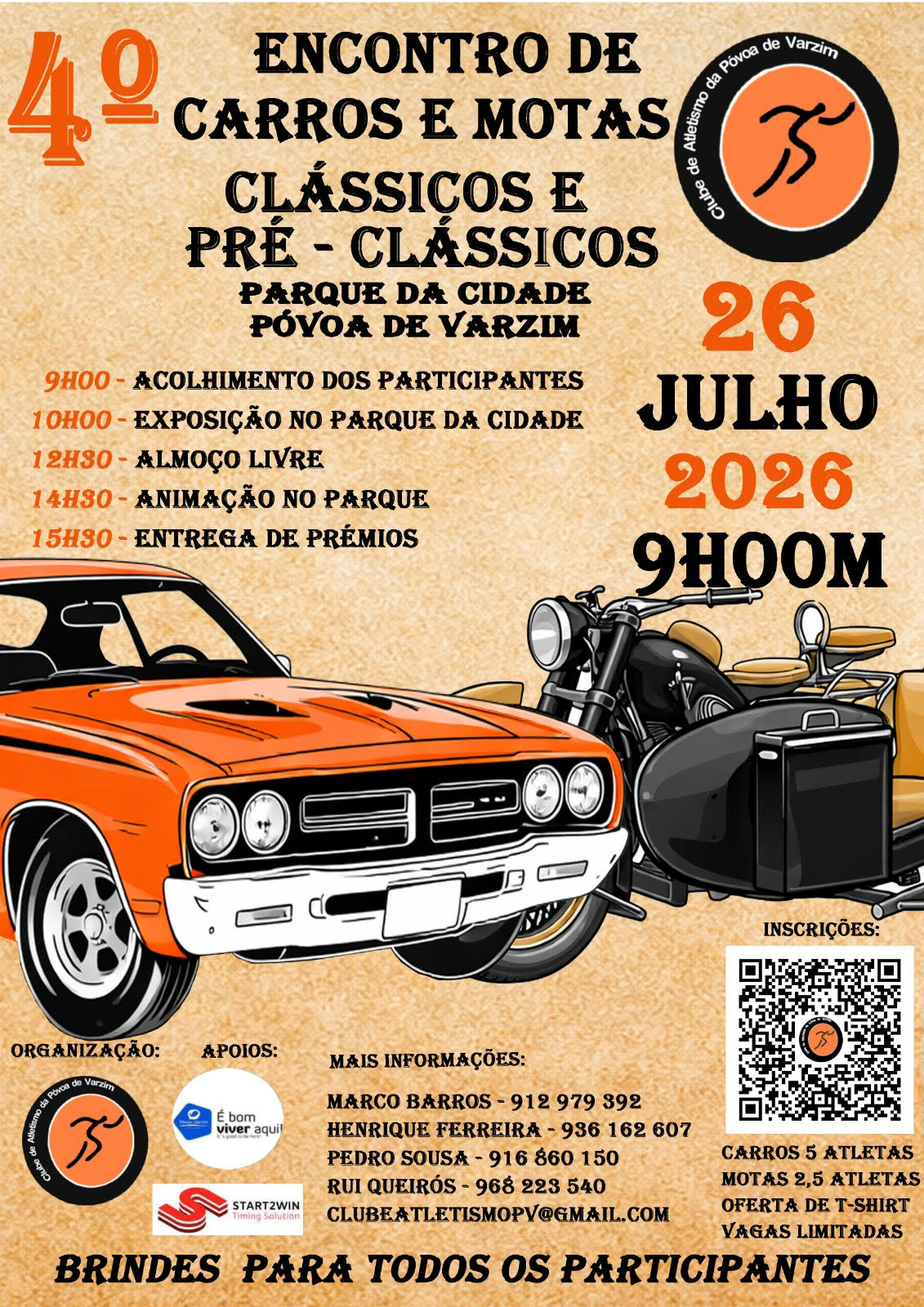 4º Encontro Carros e Motas Clássicas e Pré-Classicas